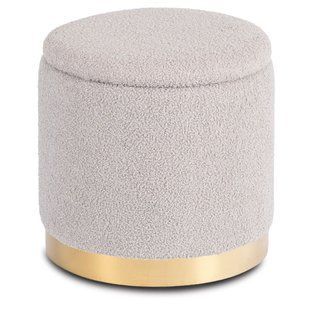 Пуф MEBEL ELITE Carnos Boucle Серый