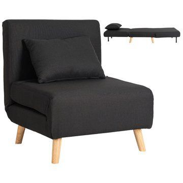 Кресло раскладное MEBEL ELITE MARRY ткань: черный