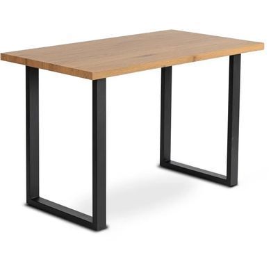 Стіл MEBEL ELITE ALTE 120х65 см Золотий дуб / Чорний