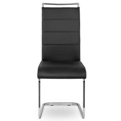 Стілець MEBEL ELITE LOCA екошкіра: Чорно-білий