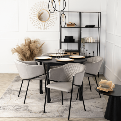 Крісло MEBEL ELITE INNES 2 Velvet Сіре