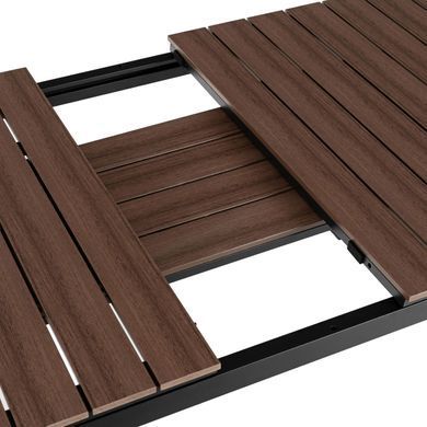Раскладной садовый стол MEBEL ELITE ARGOS 160-260 см Орех