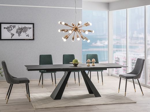 Стол Salvadore 120(180)x80 см Черный Мат SIGNAL