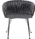 Стілець оксамитовий MEBEL ELITE SIENA Velvet сірий / хром