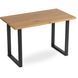 Стіл MEBEL ELITE ALTE 120х65 см Золотий дуб / Чорний