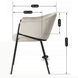 Крісло MEBEL ELITE INNES 2 Velvet Сіре