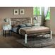 Ліжко Parma Білий / Чорний 160х200 см SIGNAL