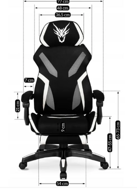 Кресло офисное поворотное MEBEL ELITE MAXIMO черный / белый