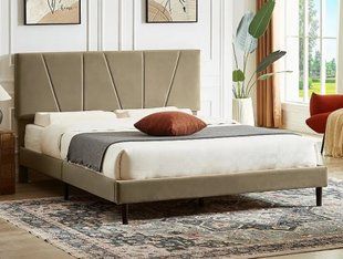 Кровать SAVANA Velvet Беж 140x200