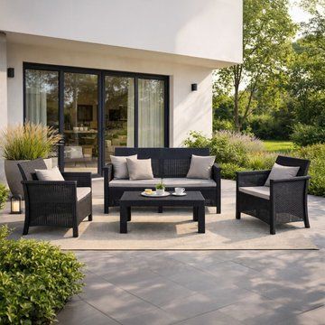 Комплект садовой мебели MEBEL ELITE BRENTA Черный