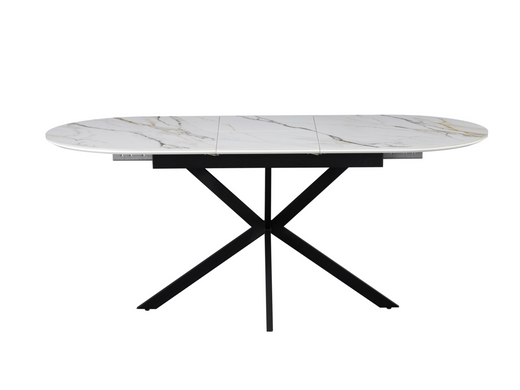 Керамический стол VETRO Верона TML-1335 140(180)*80 см калакатта голд + черный
