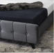 Кровать двуспальная бархатная MEBEL ELITE LINO Velvet 160x200 см Серый