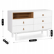 Комод MEBEL ELITE NAOMI Білий