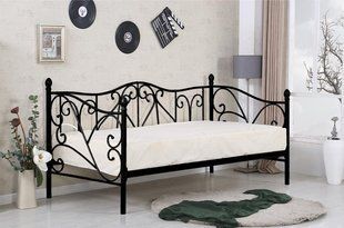 Кровать Sumatra Черный 90х200 см HALMAR