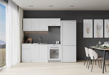 Кухонний гарнітур HALMAR CORONA 180см корпус: білий, фасади: білі