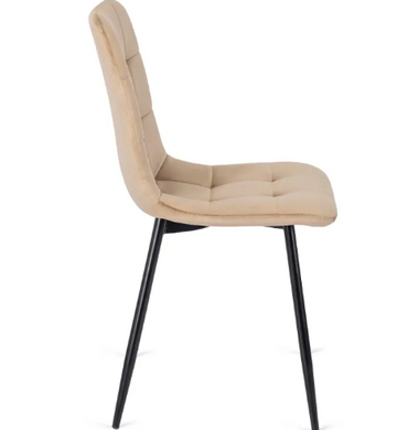 Стілець оксамитовий MEBEL ELITE PERU Velvet Бежевий