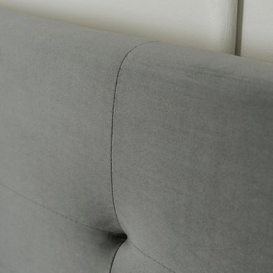Кровать MEBEL ELITE BUENO Welur 160x200 см Серый