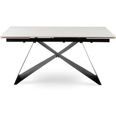 Стол раскладной MEBEL ELITE VICTOR 160(240)х90 см Белый мрамор