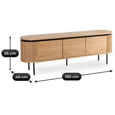 Тумба під ТВ MEBEL ELITE BECK 160 см Дуб