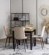 Стілець оксамитовий MEBEL ELITE PERU Velvet Бежевий