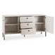 Комод MEBEL ELITE SOFT 2 154 см Кашемір/Чорний