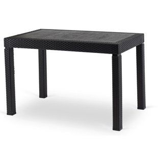 Садовий стіл MEBEL ELITE FARGO 120*69 см Чорний