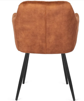 Стілець оксамитовий MEBEL ELITE VIKI Ore Velvet гірчиця
