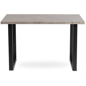 Стіл MEBEL ELITE ALTE MAX 130х65 см бетон / чорний