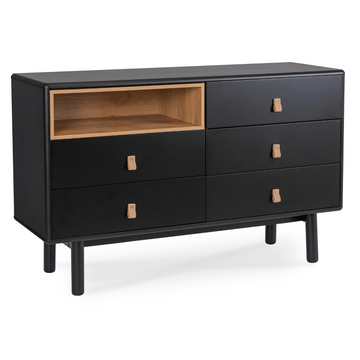 Комод MEBEL ELITE NAOMI Черный