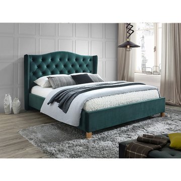 Ліжко Aspen velvet Зелений 160х200 см SIGNAL