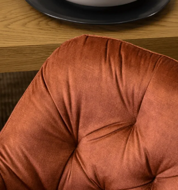 Стілець оксамитовий MEBEL ELITE VIKI Ore Velvet гірчиця