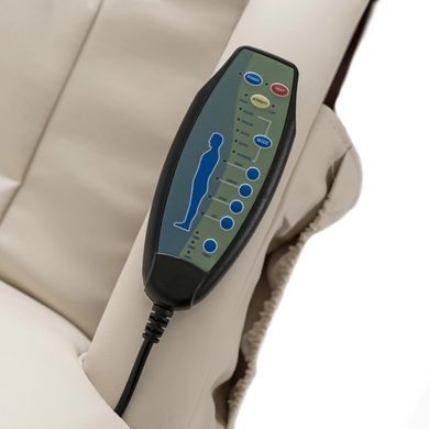 Крісло м'яке масажне з підставкою MEBEL ELITE CANO Бежевий