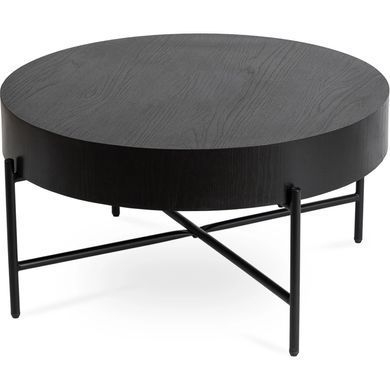 Журнальний стіл MEBEL ELITE BELIEF 84*84 см Чорний