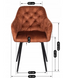 Стілець оксамитовий MEBEL ELITE VIKI Ore Velvet гірчиця
