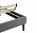 Кровать SAVANA Velvet Серый 160x200 SIGNAL