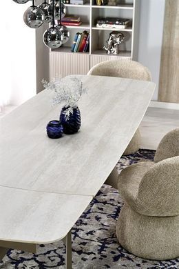 Стол SALIX 180(260)*90 см Травертин/Кашемир HALMAR