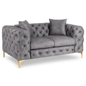 Диван MEBEL ELITE SORRENTO 2S Серый