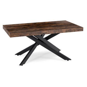 Раскладной обеденный стол MEBEL ELITE HAMPTON 160(240)*90 см Дуб рустик