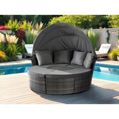 Комплект садових меблів MEBEL ELITE CALIFORNIA Сірий