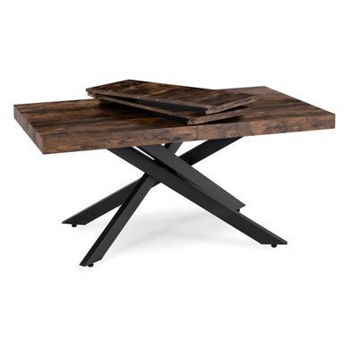 Раскладной обеденный стол MEBEL ELITE HAMPTON 160(240)*90 см Дуб рустик