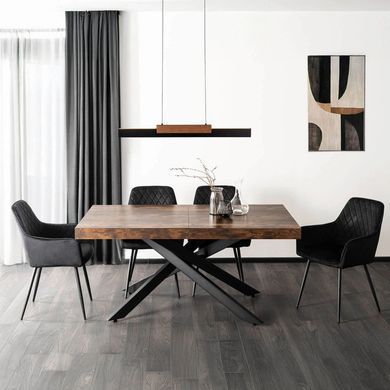 Раскладной обеденный стол MEBEL ELITE HAMPTON 160(240)*90 см Дуб рустик