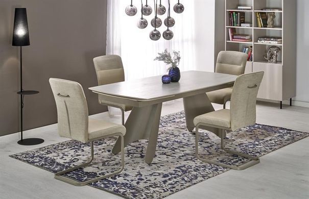Стол SALIX 180(260)*90 см Травертин/Кашемир HALMAR
