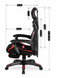 Кресло офисное поворотное MEBEL ELITE MAXIMO черный / красный