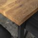 Стол MEBEL ELITE ALTE 120х65 см дуб рустик / черный