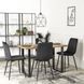 Стол MEBEL ELITE ALTE 120х65 см дуб рустик / черный