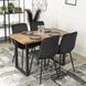 Стол MEBEL ELITE ALTE 120х65 см дуб рустик / черный