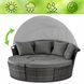 Комплект садових меблів MEBEL ELITE CALIFORNIA Сірий