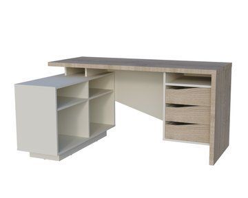 Стіл письмовий  CONNECT 3 L SK 1575*786 Дуб кремона котта/Стоун бейж