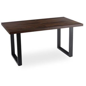 Раскладной обеденный стол MEBEL ELITE EDWIN 160 (260)*77 см Орех
