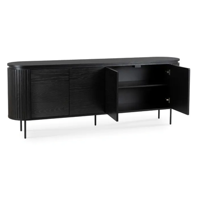Комод MEBEL ELITE BECK 200 см Чорний